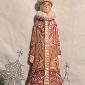 Hand carved and painted Snow Princess